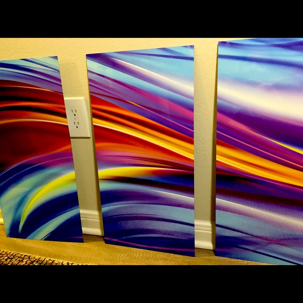 Metal Wall Art by Lux, computer prints put on metal with vibrant colors